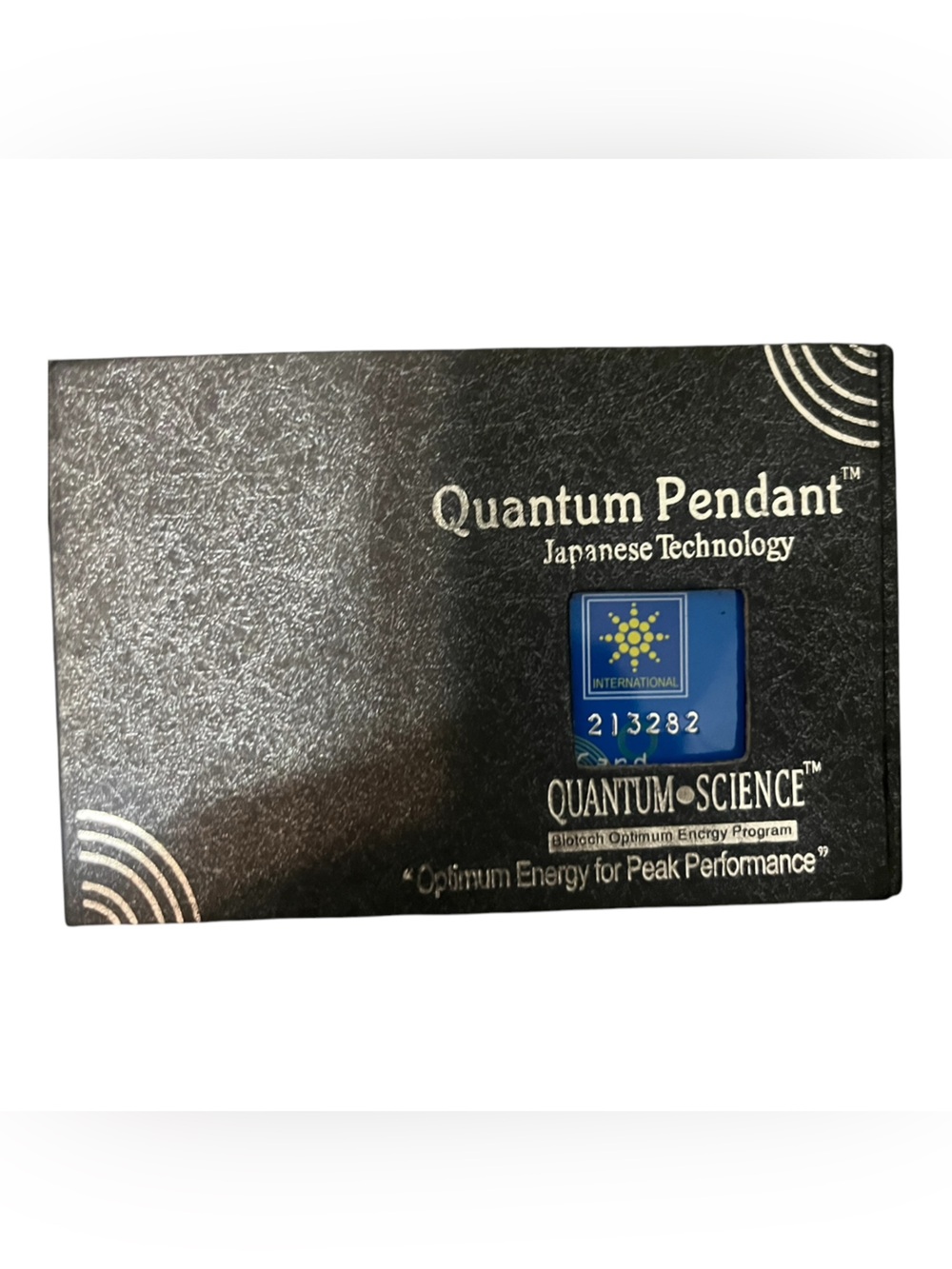 QUANTUM PENDENT
JAPANESE TECHNOLOGY?
OPTIMUM ENERGY FOR PEAK PERFORMANCE